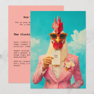 Chique Kip in Roze Pak Kaart