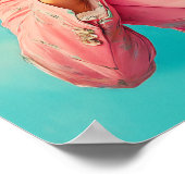 Chique Kip in Roze Pak Poster (Hoek)