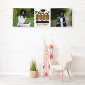 Chique klas van 2026 afstudeerfeest 2 foto spandoek (Insitu)