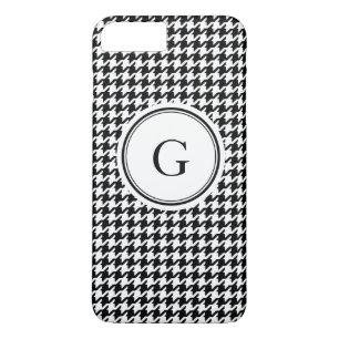 Chique klassiek zwart-wit houndstooth patroon Case-Mate iPhone case