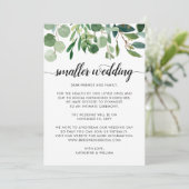 Chique Kleine Trouwdatum Verkleinen Wijzigingsplan Aankondiging (Staand voorkant)