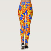 Chique kleur burst foliage patroon leggings (Achterkant)