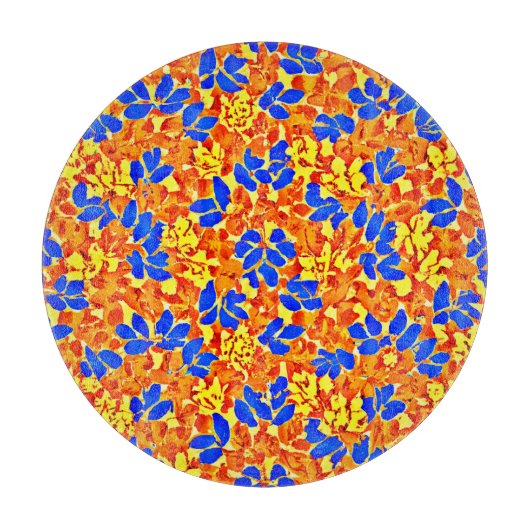 Chique kleur burst foliage patroon snijplank (Voorkant)