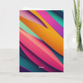 Chique kleuren Happy Hour Getting Old Funny Verjaa Kaart (Achterkant)