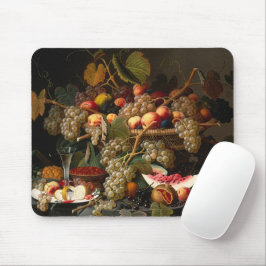 Chique Kleurrijk Barok Fruit Stilleven Schilderij Muismat