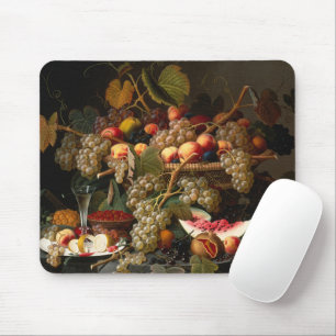 Chique Kleurrijk Barok Fruit Stilleven Schilderij  Muismat