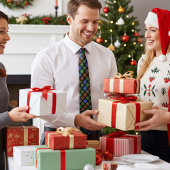 Chique kleurrijke Abstracte Poinsettia bloemen, va Stropdas