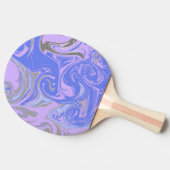 Chique Kleurrijke Abstracte Swirling Marble Textuu Tafeltennisbatje (Zijkant)