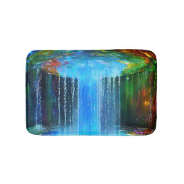 Chique Kleurrijke Fontein van het Leven Waterval B Badmat
