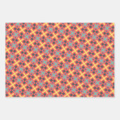 Chique Kleurrijke Geometrische Cross Rectangle Pat Inpakpapier Vel (Voorkant 2)
