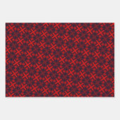 Chique Kleurrijke Geometrische Cross Rectangle Pat Inpakpapier Vel (Voorkant)