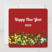 Chique kleurrijke glitters aangepaste tekst feestdagenkaart (Voorkant)