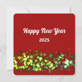 Chique kleurrijke glitters aangepaste tekst feestdagenkaart