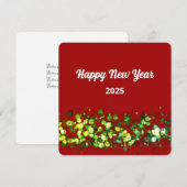 Chique kleurrijke glitters aangepaste tekst feestdagenkaart (Voorkant / Achterkant)