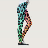 Chique kleurrijke luipaard patroon leggings (Rechts)