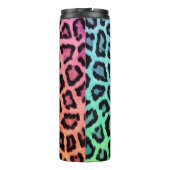 Chique kleurrijke luipaard patroon thermosbeker (Achterkant)