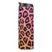 Chique kleurrijke luipaard patroon thermosbeker (Geroteerd rechts)