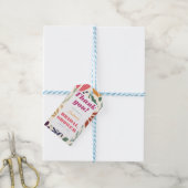 Chique Kleurrijke Ongepaste Bloem Bruiloft Borrel Cadeaulabel (Met Touw)