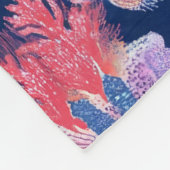 Chique kleurrijke schildpad fleece deken (Hoek)