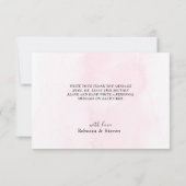 Chique kleurrijke wilde bloemen bruiloft bedankkaart (Achterkant)