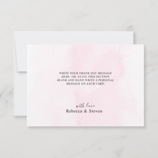 Chique kleurrijke wilde bloemen bruiloft bedankkaart (Achterkant)