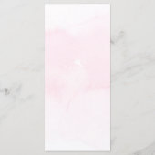 Chique kleurrijke wilde bloemen bruiloft menu (Achterkant)