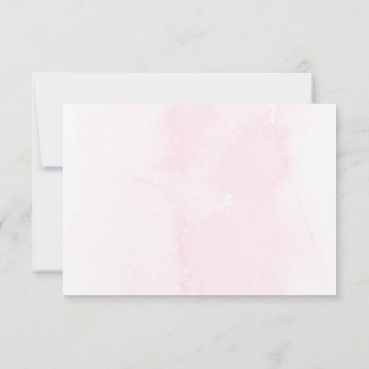 Chique kleurrijke wilde bloemen bruiloft RSVP kaar (Achterkant)