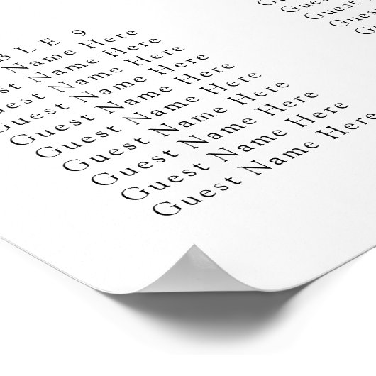 Chique kleurrijke wilde bloemen bruiloft zitgrafie poster (Hoek)