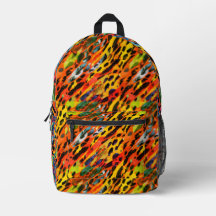 Chique kleurrijke wilde dier print regenboog gesch