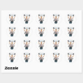 Chique Knutselkoningin Ronde Sticker (Vel)