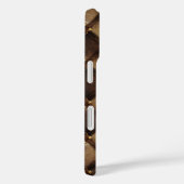Chique kokette strik namaak leer monogram Case-Mate iPhone case (Achterkant / Rechts)