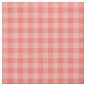 Chique koraal gingham ruitpatroon stof (Swatch)