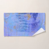 Chique kosmisch blauw en goud bad handdoek (Handdoek)