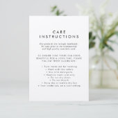 Chique Kraft Business Product Care Instructies Informatiekaartje (Staand voorkant)