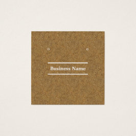 Chique kraft kurk hout display kaarten vierkante visitekaartjes