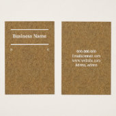 Chique kraft kurk hout display kaarten visitekaartje (Voorkant /achterkant)