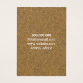 Chique kraft kurk hout display kaarten visitekaartje (Achterkant)