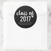 Chique krijt | Klasse van 2017 Afstuderen Ronde Sticker (Tas)