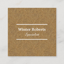 Chique kurkhout afsprakenkaartje