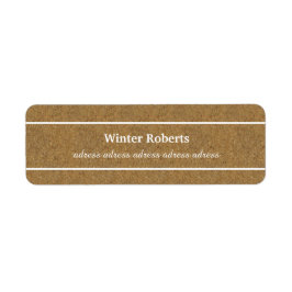 Chique kurkhout etiket