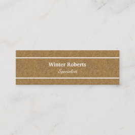 Chique kurkhout mini visitekaartje