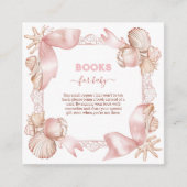 Chique kust Pearl Boeken voor Baby Informatiekaartje (Voorkant)