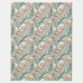 Chique kustdeken met subtiele maritieme charme fleece deken (Voorkant)