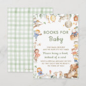 Chique Kwekerij Rhyme Greenery Breng een Boek Kaar Kaart (Voorkant / Achterkant)