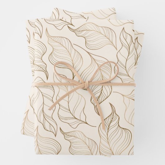 Chique laat goud Eid Kareem Islamitisch Inpakpapier Vel (In situ)