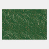 Chique laat gouden Eid Karem Islamitische Groene V Inpakpapier Vel (Voorkant 2)