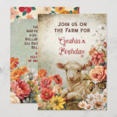 Chique Land Boerderij Party Thema Kaart (Voorkant / Achterkant)