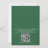 Chique Landelijke Berg Rivier QR Code Bruiloft Kaart (Achterkant)