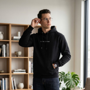 Chique Langzaam Leven Gespreide Typografie Minimal Hoodie