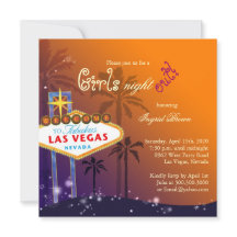 Chique Las Vegas Bachelorette Party uitnodiging